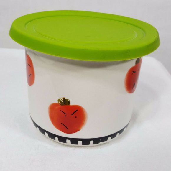Lorrie Veasey Ceramic Container Hangry Tomato - Picture 2 of 7